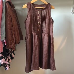 Linen Dress from Italy, size 6-8
